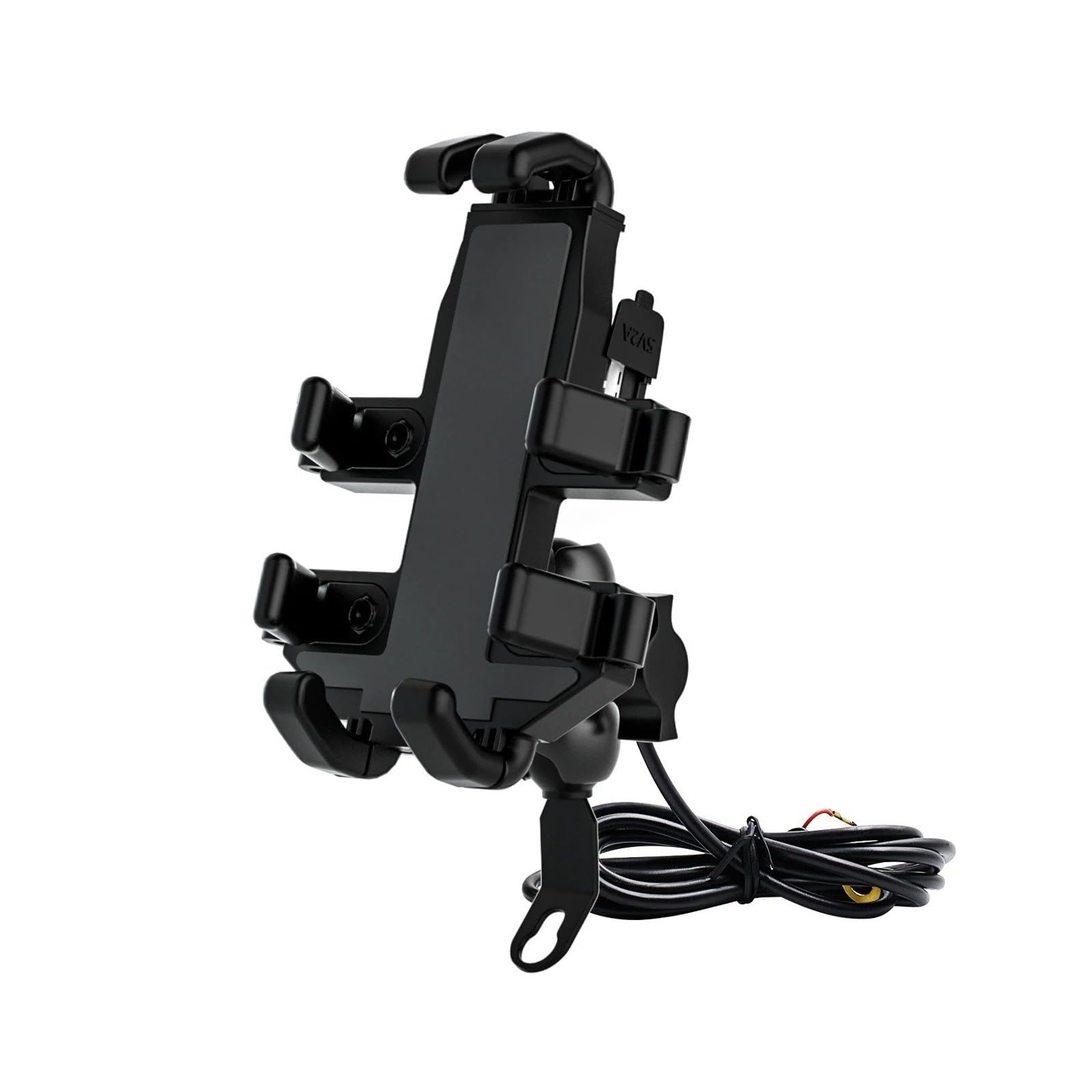 Soportes para Moto Soporte para Teléfono Móvil para Manillar De Motocicleta Resistente Al Agua con Espejos GPS Y Cargador USB