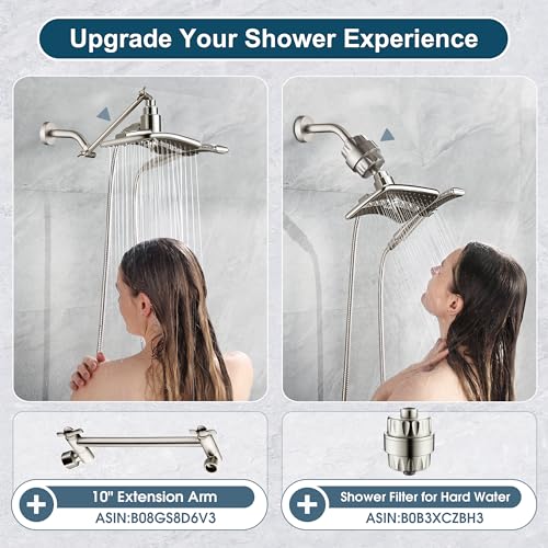Bright Showers PSS3919-92 Shower Head Combo With Two Spray Setting , Fixed Shower Head And Handheld thumb #4