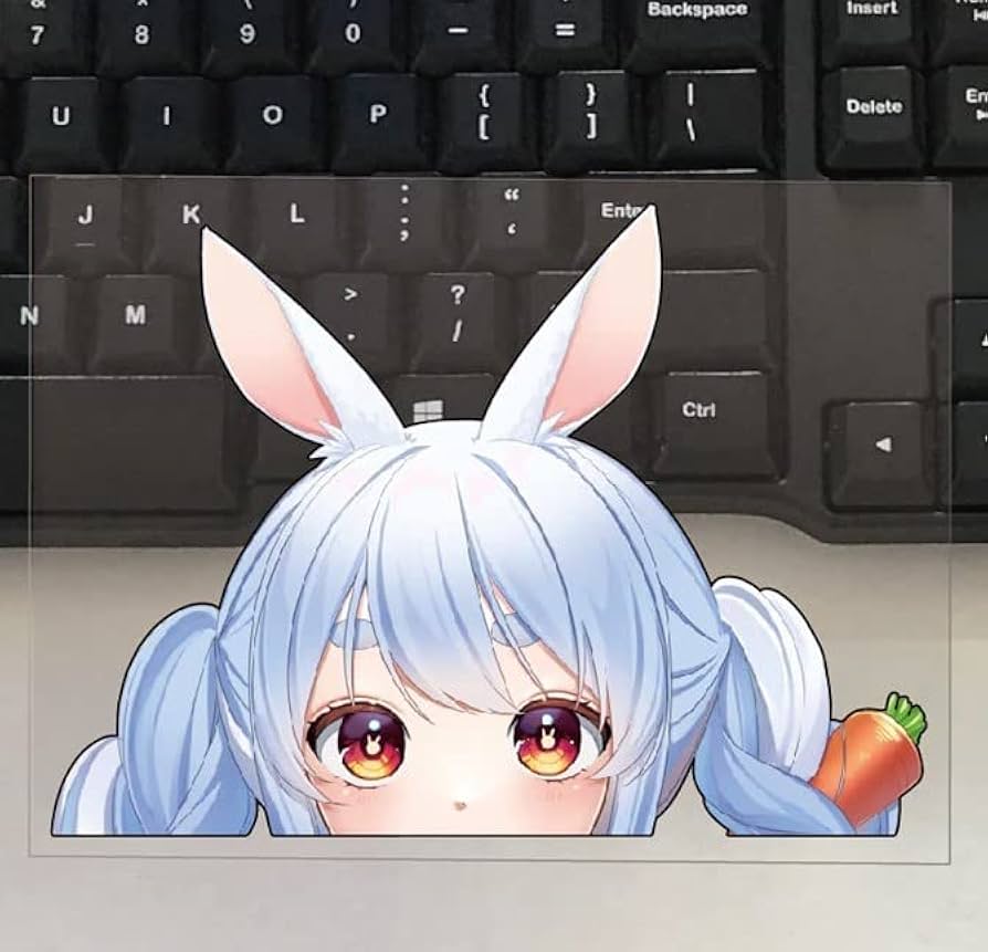 Amazon.co.jp: vtuber 兎田ぺこら 防水ステッカー 15.2cm 痛PC