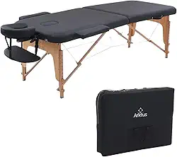 Maca Portátil Premium, Divã Cama de Fisioterapia, Estética, Massoterapia, Massagem, Quiropraxia, Depilação, Tatuagem - Altura Ajustável + Bolsa de Transporte - Arktus