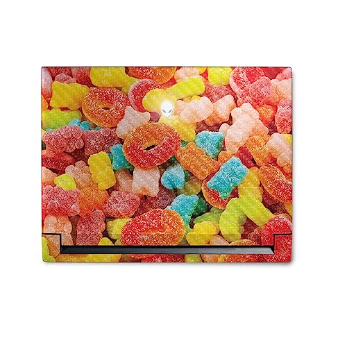 Image of MightySkins Carbon Fiber Skin Compatible with Alienware M18 R1 (2023) Full Wrap Kit - Gummy Candy | Protective, Durable Textured Carbon Fiber Finish | Easy to Apply & Change Styles | Made in The USA