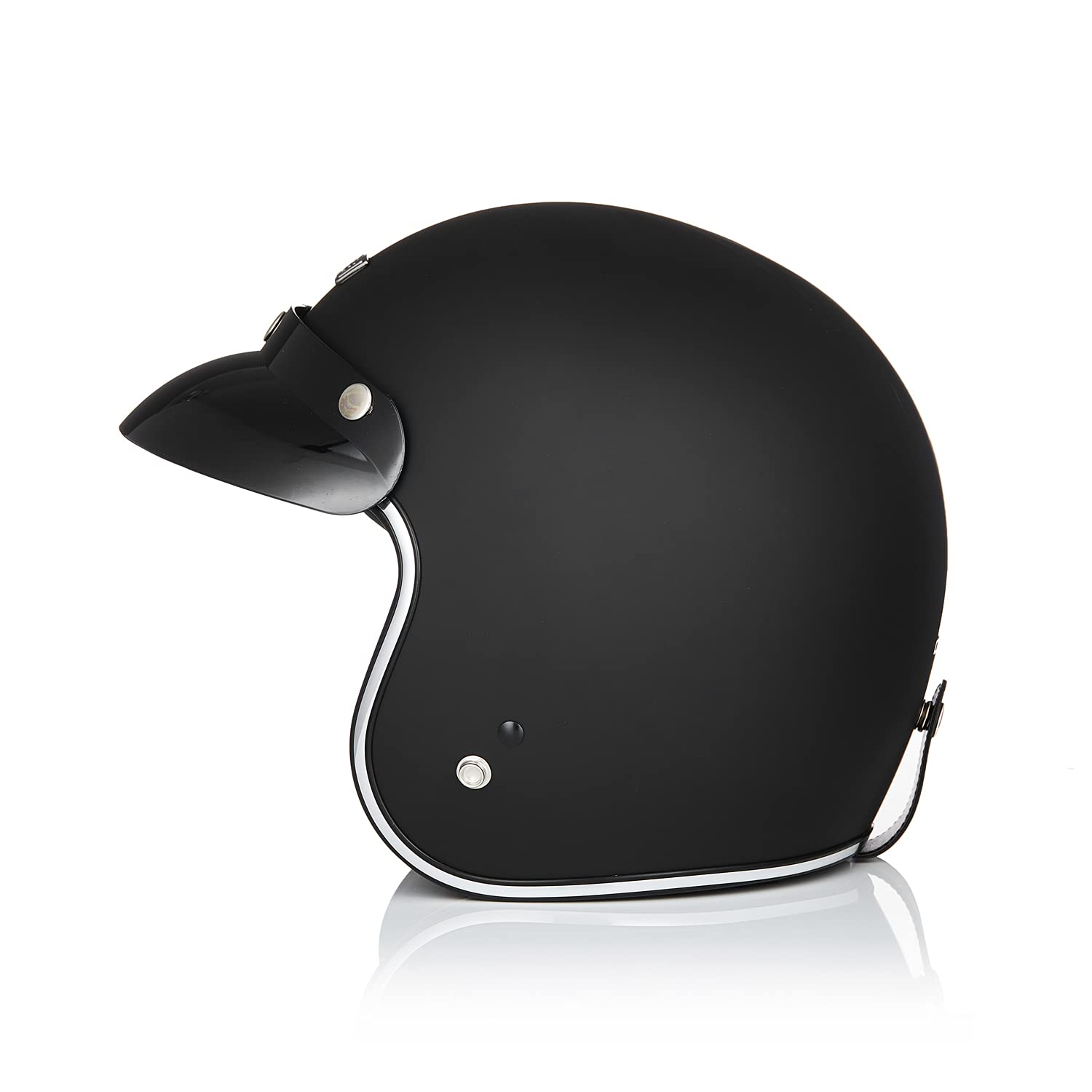 ORIGINE Casque Jet de Moto Vintage Casque Scooter Rétro de Moto Homologué ECE2206