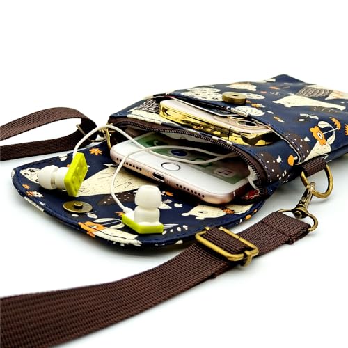 Small Crossbody Bag, PU Leather Shoulder Bag with Strap, Cell Phone Purses Travel Pouch for Phones14