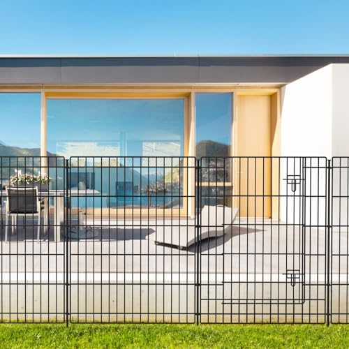 Decorative Garden Fence 12 Panels 26ft (L)×36in (H) Garden Fences ...