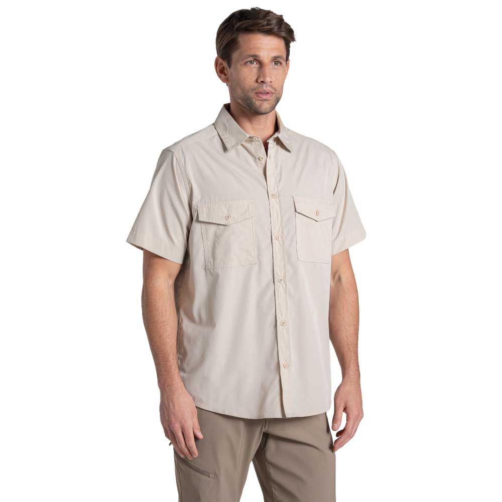 Craghoppers Mens Kiwi II Short Sleeve Hiking Shirt Anti-Insect UV Protection Outdoor Top