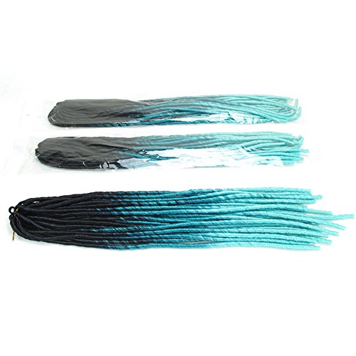 45,7 cm ombre Hair Soft Dread Lock extension 1PC