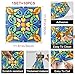 HOMETITUTE 10PCS 12x12 Inch Spanish Mosaic Peel and Stick Floor Tiles Removable Self Adhesive Vinyl Flooring Stickers for Kitchen Balcony Bathroom Patio Decor