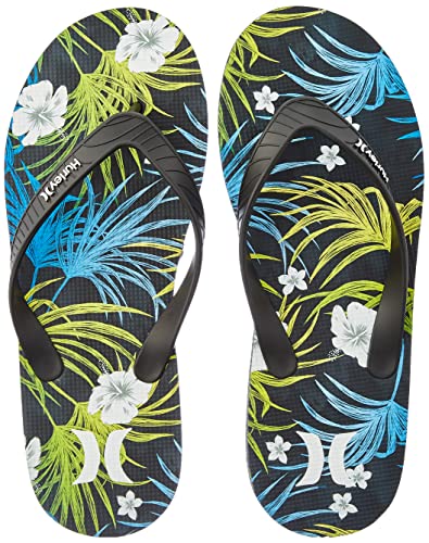 Hurley Unisex-Adult Dawn Flip-Flops Green/Blue 8 M