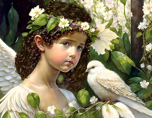 Poster sur toile ange 58 x 90 cm pour habiller un grand mur vide