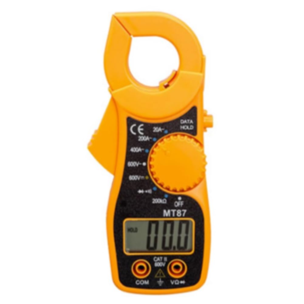 Koolenry As Shown Clamp Meter Mt87 Digital Voltage Multimeter Ammeter Resistance Tester Auto Range