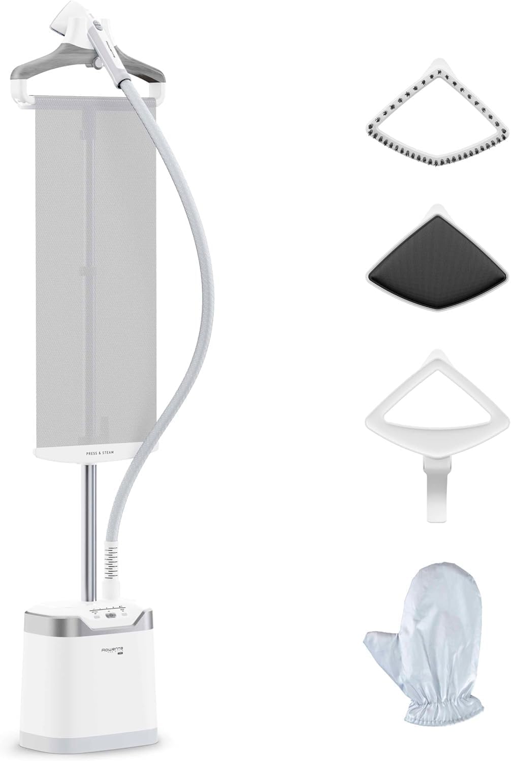 Rowenta Pro Style Care - Cepillo de vapor de 2000 W, planchado vertical, vapor potente de hasta 42 g/​min, sistema Press & Steam, cabezal XL, rápido calentamiento, 1,​3 capacidad, IS8470
