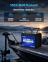 DCHOUSE 12V 100Ah Bluetooth Lithium Batterie mit Low Temperature Schutz – Ansicht 7