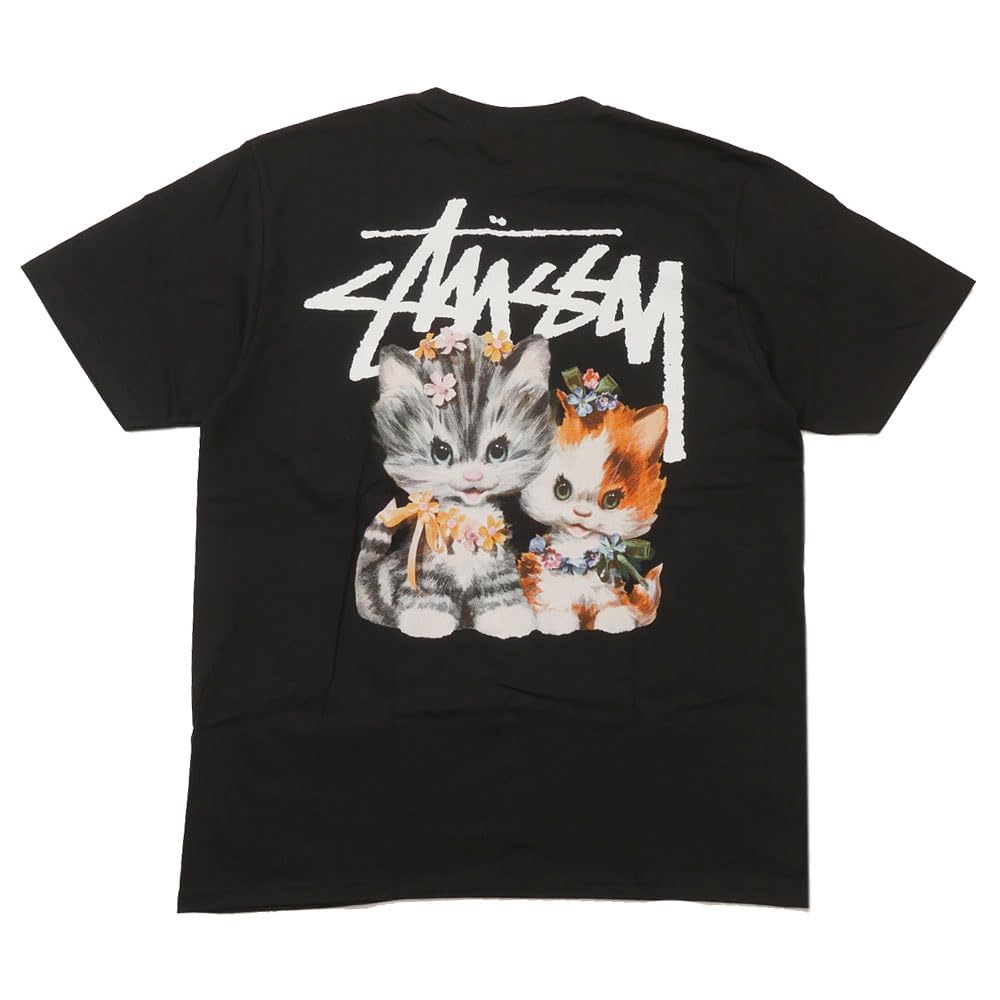 STUSSY キティ 猫Tシャツ Mサイズ 白 STUSSY 新品 ステューシー KITTENS TEE Tシャツ WHITE ホワイト