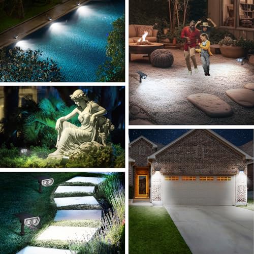 Linkind Solar Spotlight Outdoor Waterproof Dusk to Dawn Cool White 10 Pack by Linkind - Used condition - Image 7