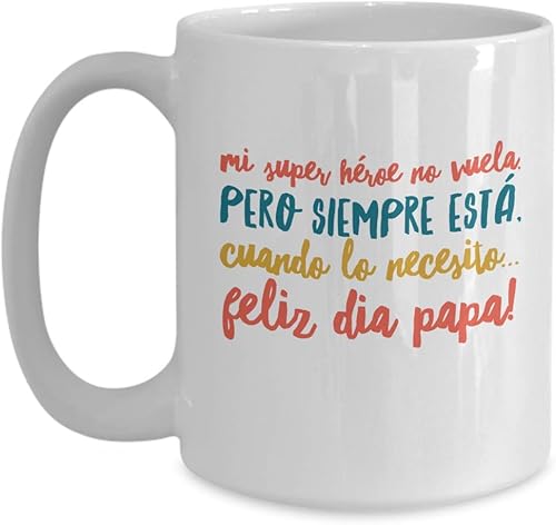 Regalo para Papa Taza de Café Padre Vaso, taza de café divertidas, tazas personalizadas, taza de café inspiradoras, taza con mensajes positivos.