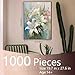 Tucocoo Puzzle Mit Weißen Lilien für Erwachsene - 1000 Teile, Blumen, Blühender Garten, Kunststil, Bunt - DIY für Heimdekoration, Geschenke, Familienpuzzle, Perfekt für Spieleabende