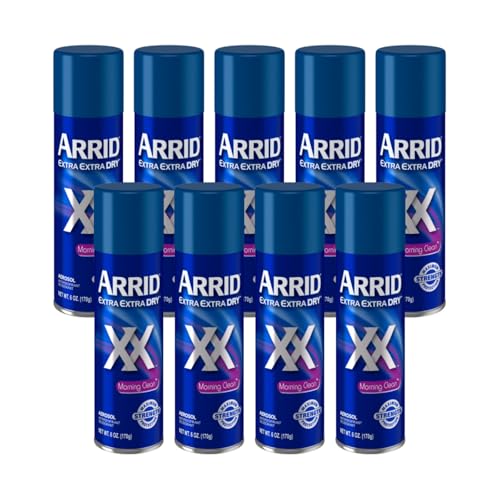 ARRID XX Anti-Perspirant Deodorant Spray, Morning Clean 6 oz (Pack of 9)