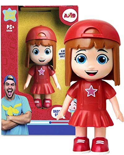 Luccas Neto Gi Aventureira Vermelha Boneca de 15 cm