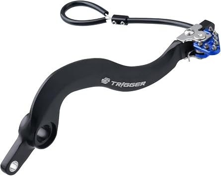 ZETA RACING YZ250F 10-26, YZ450F 23-26, YZ250FX 15-26, WR250F 16-26, YZ450FX/WR450F 24-26 Trigger Brake Pedal Blue Foldable Tip Position Adjustment Forged Brake Saver Included F6912