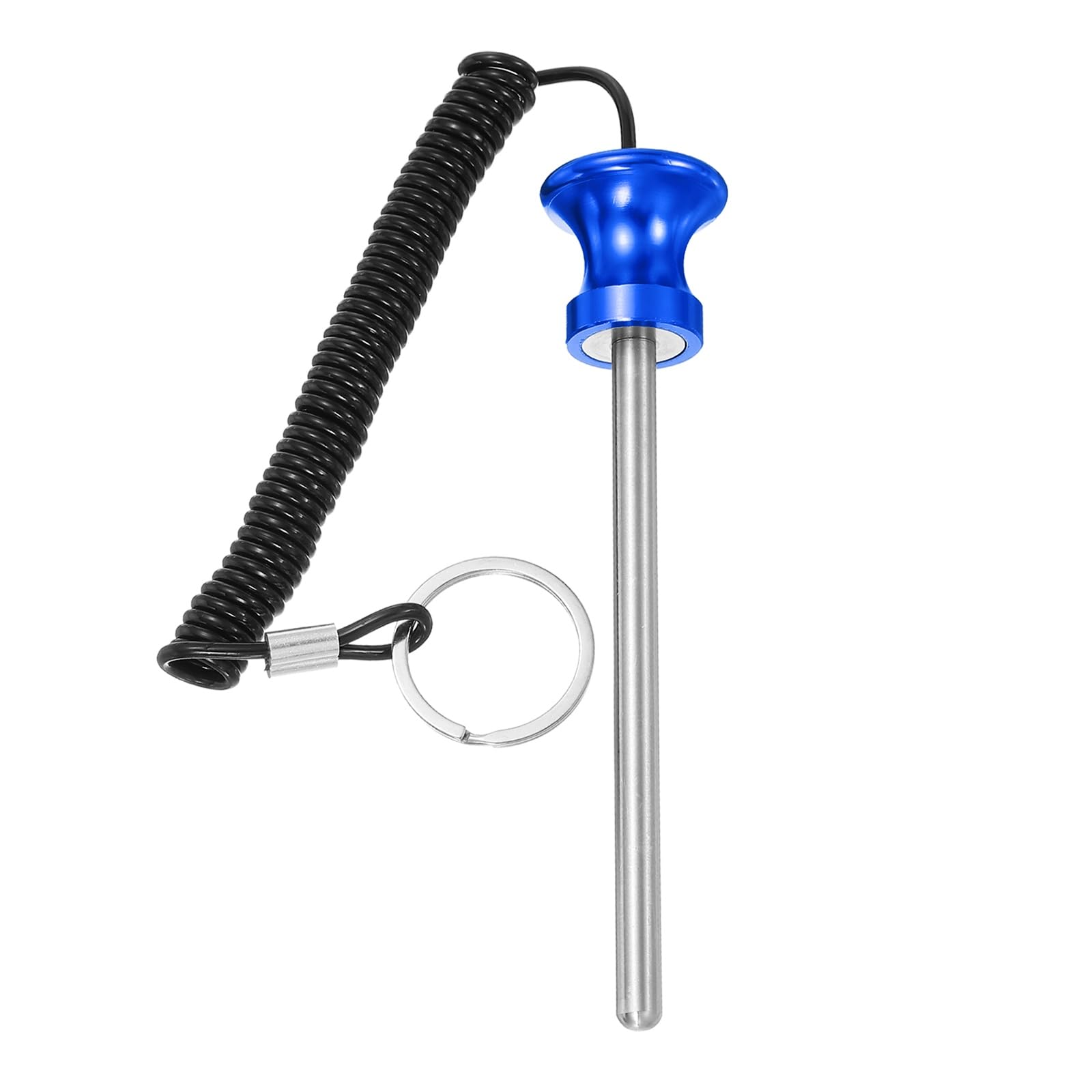 YELARXI Weight Stack Pin, Weight Gym Pin Strength Training Equipment Replacement with Pull Rope, 0.3 x 4.7 Inch Fit for Commercial Home Gym Club Machine Accessories (Blue)