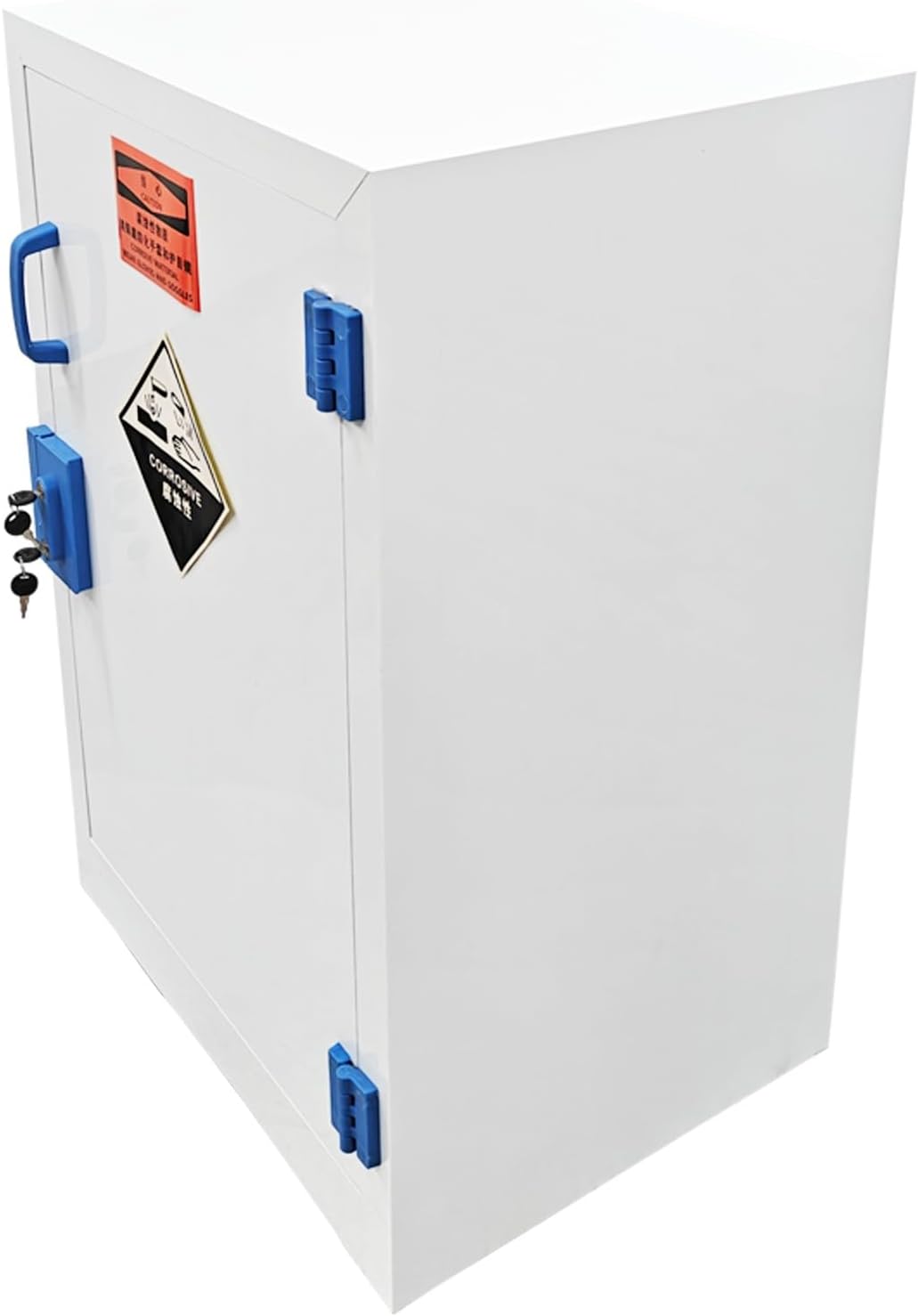 TECHTONGDA Laboratory Safety Cabinet 23.2x18.1x35 inch Liquid Storage Cabinet, Chemical Storage Cabinet with Double Locks and Adjustable Shelf for Laboratory Workshop Garage