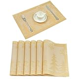 🎄🎁Größe-Tischsets:30cm x 45cm; Lieferumfang:6 x Tischsets.🎄🎁