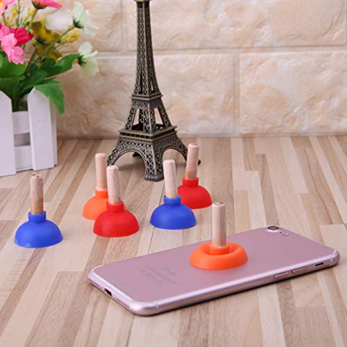 Petit support de ventouse en forme de piston de toilette, berceaux de table portables, téléphone de bureau, petite ventouse en forme de piston de toilette pour console de jeu, berceaux de table – vue 3