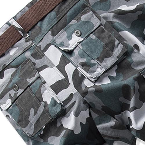Pantalones Cargo de Camuflaje para Hombre, Informales, tácticos, Softshell, Ligeros, de Trabajo, Impermeables, para Acampar y Senderismo, con múltiples Bolsillos - imagen 5