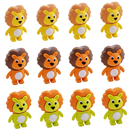 Generic ライオン型消しゴム 20個セット ? 子供向け文房具 軽量サイズ 持ち運び便利 パーティーグッズやプレゼントに