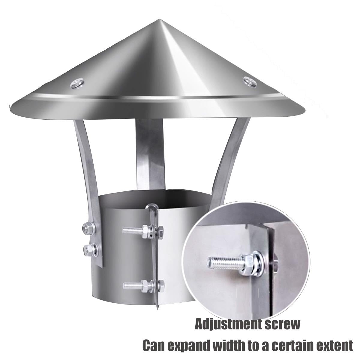 Edelstahl Schornsteinkappe 180mm - Wetterschutz Für Kamin Und Ofenrohr Aus 304 Edelstahl