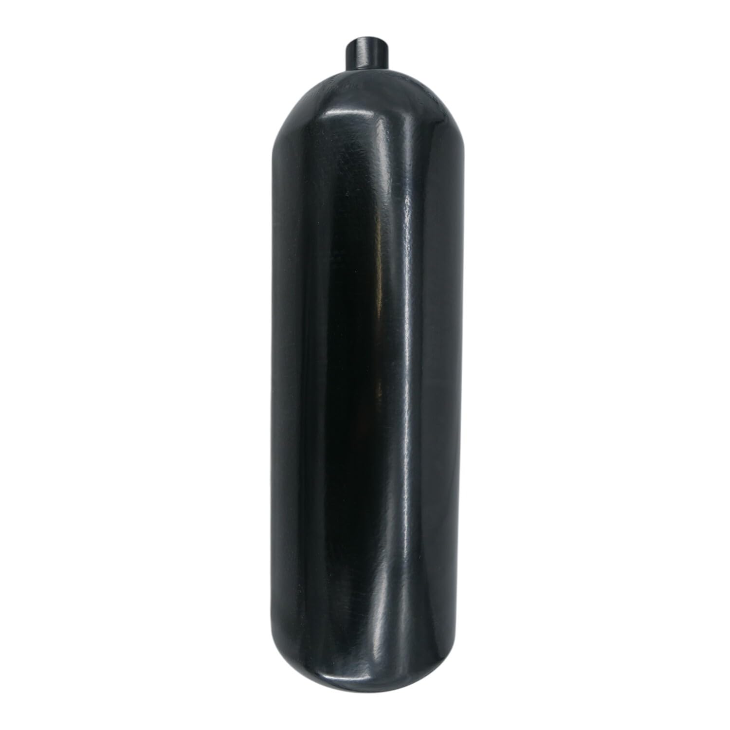 Stahlflasche/Tauchflasche 10 Liter 232 bar 171mm M25x2 ohne Ventil schwarz