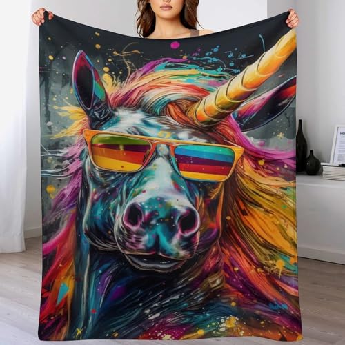 Couverture en cheval moelleuse et super douce, plaid chaud de lit - 2