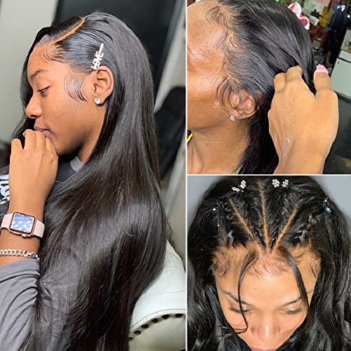 Yocytu STRAIGHT BUNDLES With Closure 100% Unprocessed Virgin Quick Weave 3 Bundles Human Hair thumb #5