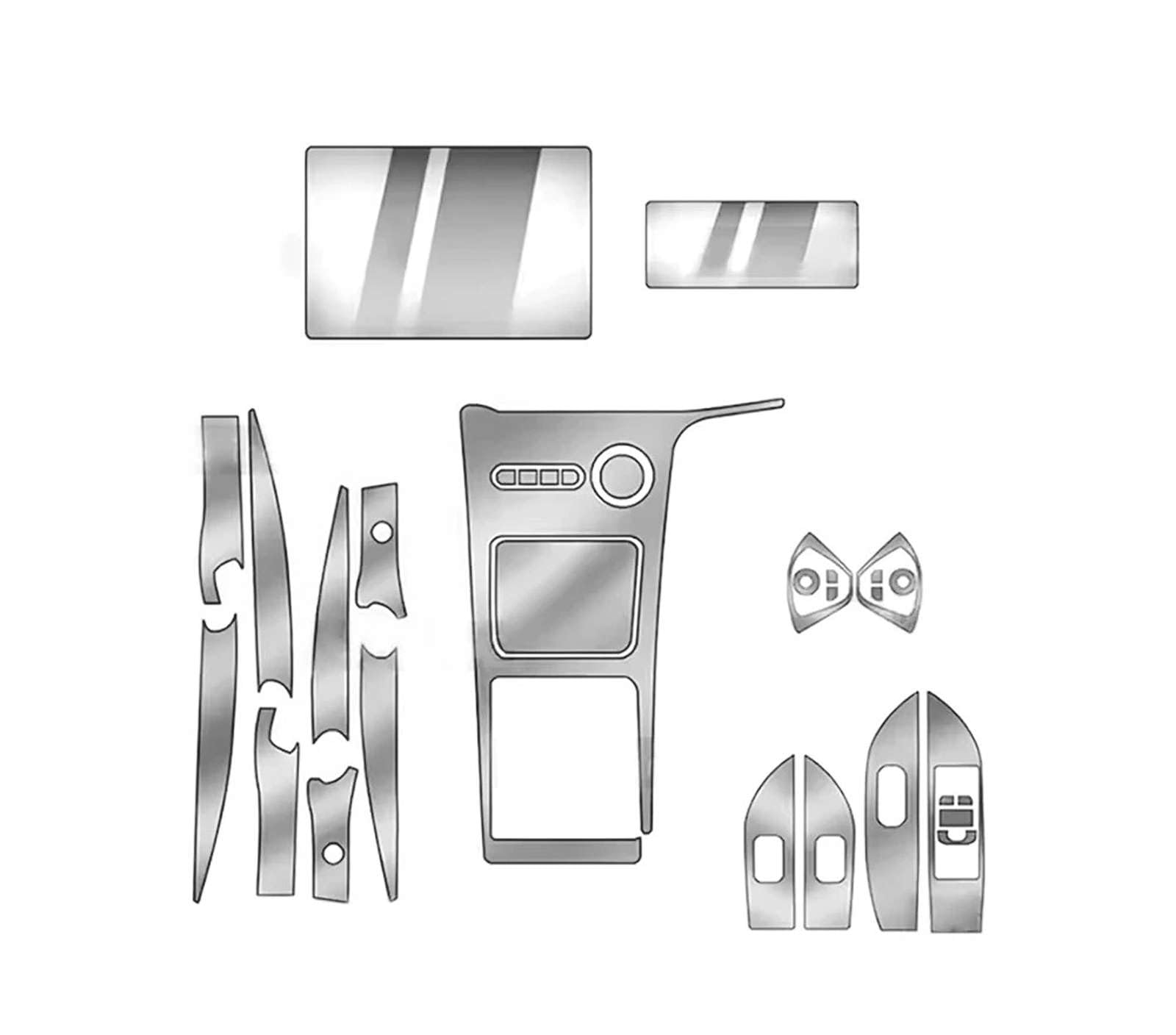 Film TPU transparent haut de gamme pour intérieur Geely EX5 2025 navigation