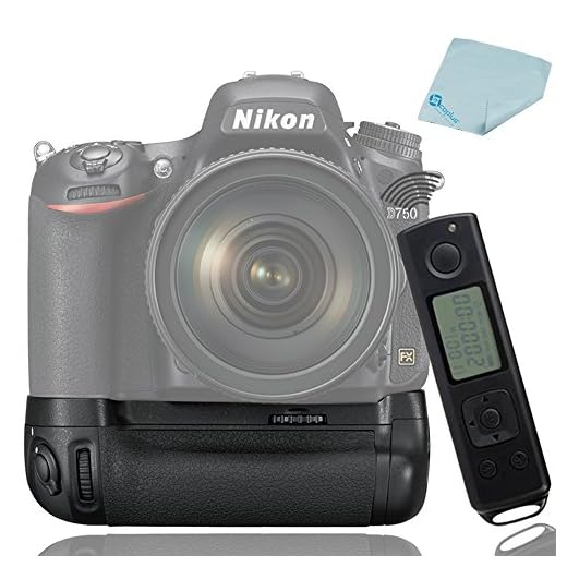 Mcoplus MK-DR750 MB-D16 Batteriegriff für EN-EL15 D750 DSLR, 2,4 GHz-Fernbedienung,
