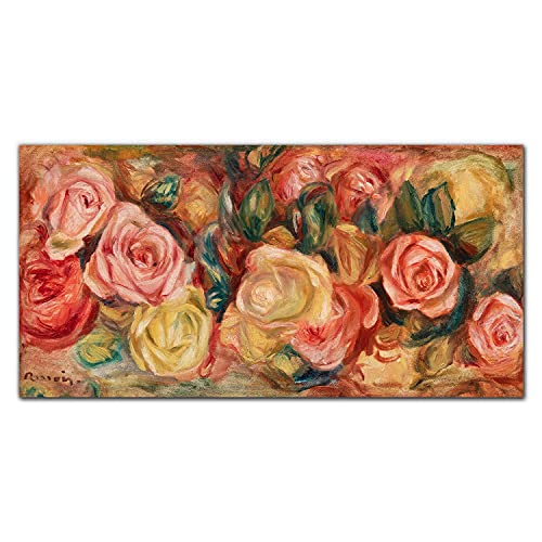 Tableau fleurs de plantes 140x70cm pour habiller un grand mur vide avec élégance