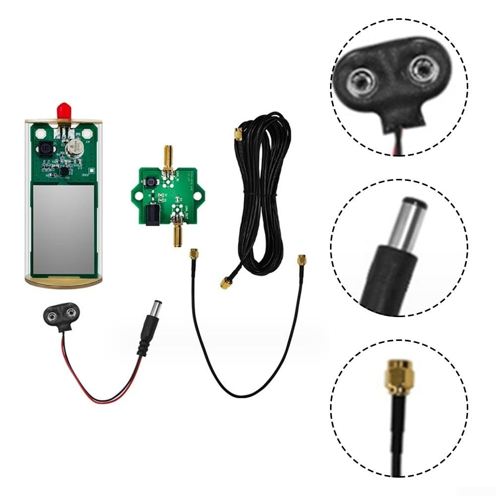 Antenna attiva Mini‑Whip,Kit antenna attiva a onde corte HF/VHF mini frusta per radio transistor a tubo minerale, 100 Khz-30 MHz