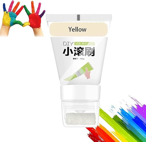 Cozium - Cepillo de repintado para paneles de yeso, pequeño cepillo rodante de pintura de látex de pared, rodillo de pasta de reparación de pared