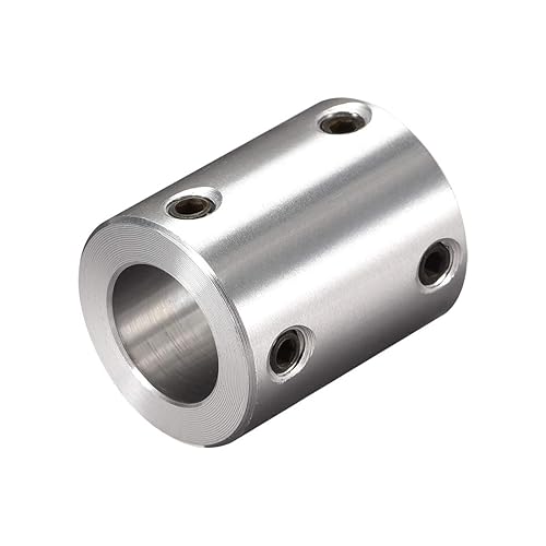uxcell 0.315 in a 0.472 in Bore Rígido Acoplamiento Conjunto Tornillo L25XD20 Aleación de Aluminio,Eje Acoplador Conector para Impresoras 3D,
