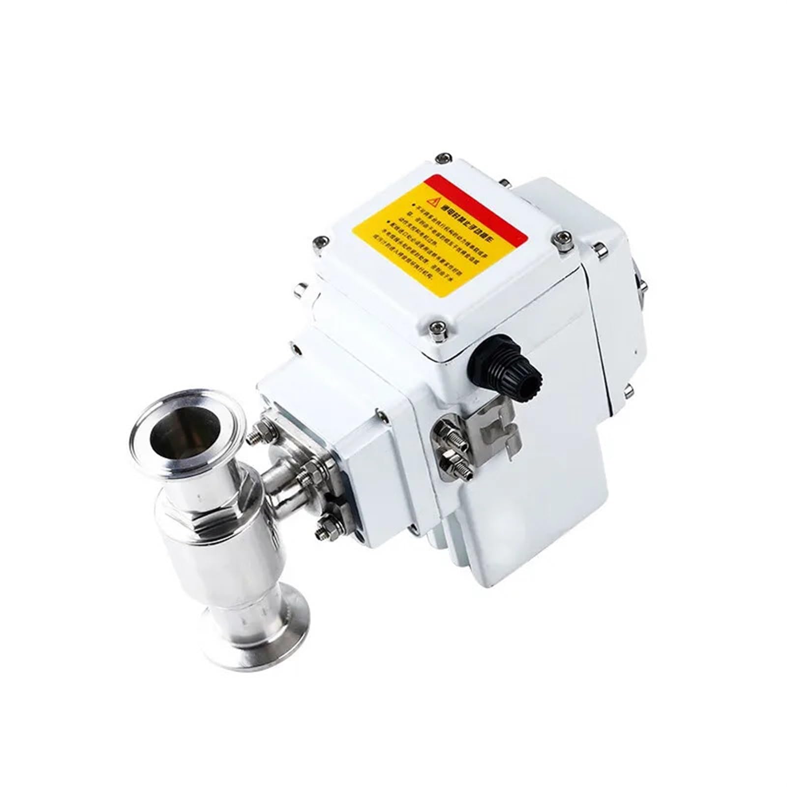 25 Mm 2 Way Platform Motorized Ball Valve Stainless Steel Q911F-16P Sanitary Tri Clamp Ferrule Type Electric Ball Valve 1Pcs(Color:110VAC)