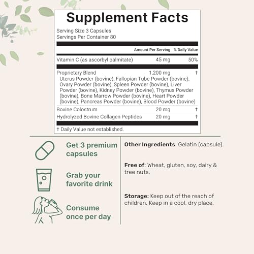 Micro Ingredients Beef Organ Supplement for Women