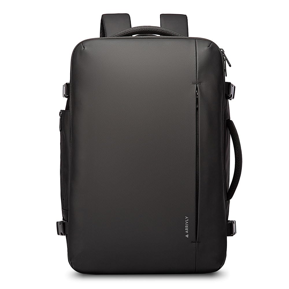 Arrivly Mochila para Portátil y Viaje para Mujer y Hombre - Impermeable de Equipaje de Mano Avión con Compartimento Laptop - para Trabajo, Universidad y Viajes (Allrounder Y Pro, 15.6 Pulgadas)