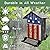 Squirrel Proof Bird Feeder, Hanging Bird Seed Feeders for Outdoors, 5LBS Large Capacity Metal Weight-Activated Perches Wild Birdfeeder for Blue Jay, Cardinal, Outside