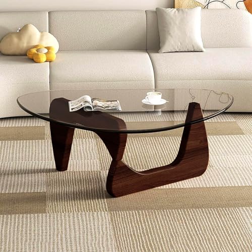 ローテーブル コーヒーテーブル リビングテーブル ダイニングテーブル サイドテーブル リビングルーム コーヒーテーブル 高40CM テーブルモダン ローテーブル小型リビングルーム/寝室/ガラスに最適 (Y, 83CM) - ASQUAR - 商品画像