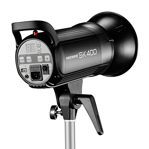 Neewer 400W 5600K Bowens Mount Photo Studio Strobe Flash Light Monolight with Lamp Head for Studio,Location and Portrait Photography (SK400)
