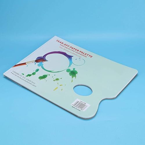 Miniatura 9 de 35 hojas de papel de paleta, paleta de mezcla de pintura A4, paleta de papel, almohadilla de pintura acrílica, suministros de mezcla para acuarela,