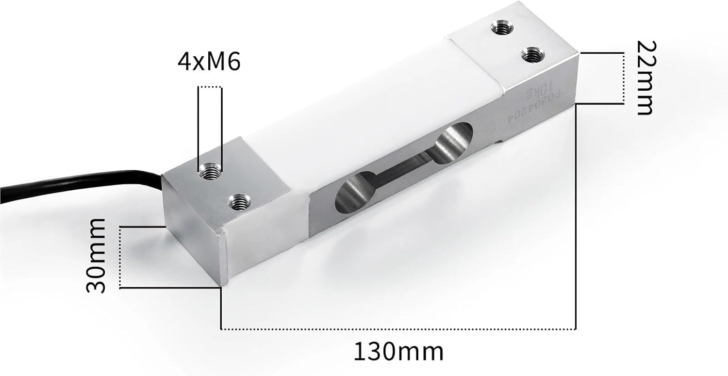 Load Cell Scale Sensor,HX711 AD Module Weight Sensor Electronic Scale Beam Type Weight Sensor 6KG 10KG 20KG 40KG 80KG(Range 0-80KG)