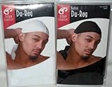 Titan Classic Satin Du Rag 1 Black & 1 White