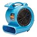 Soleaire Max Storm 1/2 HP Durable Lightweight Air Mover Carpet Dryer Blower Floor Fan for Pro Janitorial Cleaner, Blue, 1 Pack
