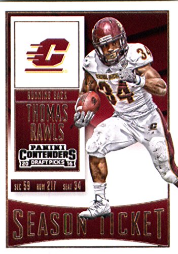 2016 Panini Contenders Draft Picks #92 Thomas Rawls Central Michigan Chippewas Football Card-MINT